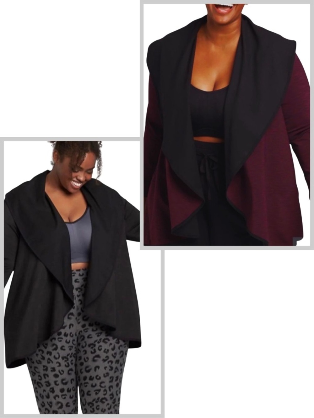 Lane Bryant LIVI Open Front Draped Jacket Cardigan Bundle Set 22W